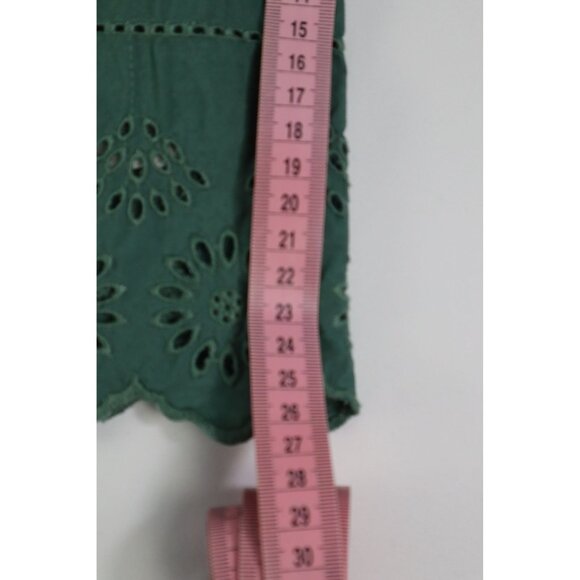 Green Apple Eyelet Cotton Blouse‎ by GAP For Women Size Medium - Picture 13 of 15